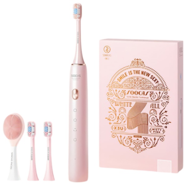 Щётка зубная SOOCAS X3UGP, подарочная упаковка, розовая